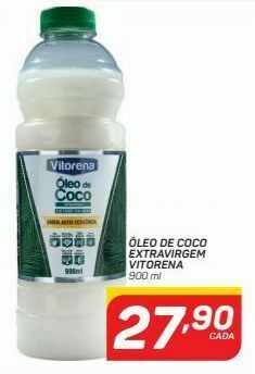 GBarbosa Óleo de coco extravirgem vitorena 900ml oferta