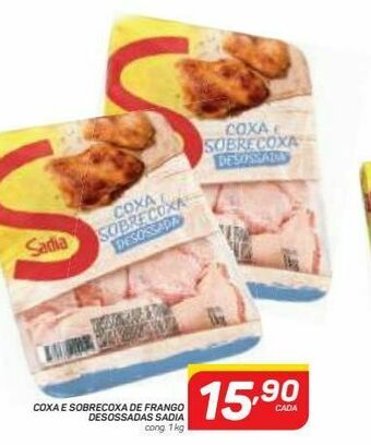 GBarbosa Coxa e sobrecoxa de frango desossadas sadia oferta