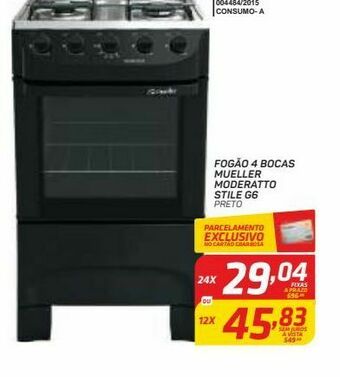 GBarbosa Fogão 4 bocas mueller moderatto stile g6 oferta