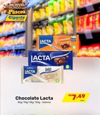 Gigante Atacadista Chocolate Lacta oferta
