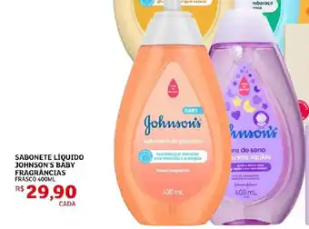 Sabonete líquido johnson's baby fragrancias frasco