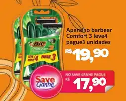 Supermercados Savegnago Aparelho barbear Comfort 3 oferta