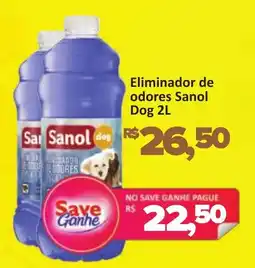 Supermercados Savegnago Eliminador de odores Sanol Dog oferta