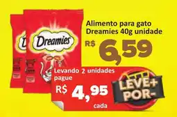 Supermercados Savegnago Alimento para gato Dreamies unidade oferta
