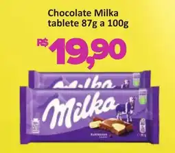 Supermercados Savegnago Chocolate Milka tablete oferta