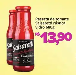 Supermercados Savegnago Passata de tomate Salsaretti rústica vidro oferta