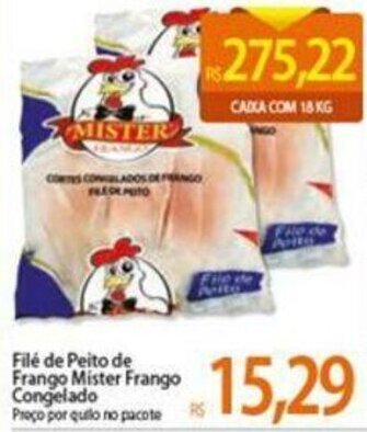 Atacadão File de Peito de Frango Mister Frango Congelado oferta