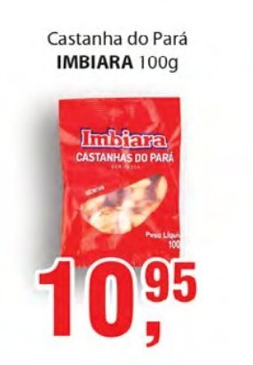 Supermercados Mundial Castanha do para Imbiara 100g oferta