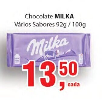 Chocolate Milka 92g/100g