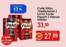 Federzoni Supermercados Café Pilão Tradicional | Extra Forte Pouch | Vácuo oferta
