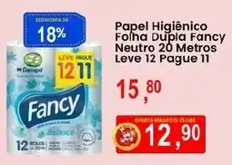 Federzoni Supermercados Papel Higiênico Folha Dupla Fancy Neutro 20 Metros oferta