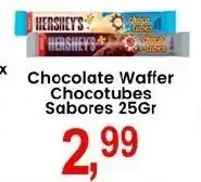 Federzoni Supermercados Chocolate Waffer Chocotubes Sabores oferta