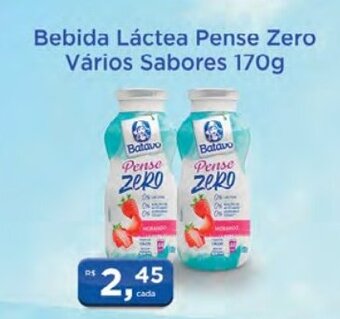 Supermercados Mundial Bebida Lactea Pense Zero varios sabores 170g oferta