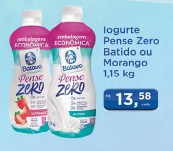 Supermercados Mundial Iogurte Pense Zero Batido ou Morango 1.15kg oferta
