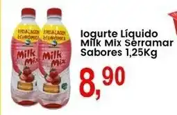 Federzoni Supermercados logurte Líquido Milk Mix Serramar Sabores oferta
