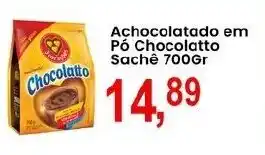 Federzoni Supermercados Achocolatado em Pó Chocolatto Sachê oferta