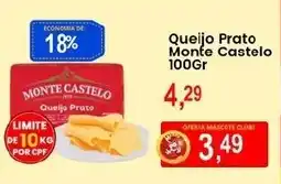 Federzoni Supermercados Queijo Prato Monte Castelo oferta