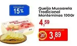 Federzoni Supermercados Queijo Mussarela Tradicional Monteminas oferta