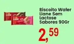 Federzoni Supermercados Biscoito Wafer Liane Sem Lactose Sabores oferta