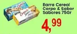 Federzoni Supermercados Barra Cereal Corpo & Sabor Sabores oferta