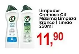 Federzoni Supermercados Limpador Cremoso Cif Máxima Limpeza Branco Limão oferta