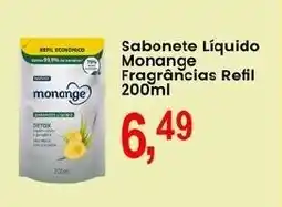 Federzoni Supermercados Sabonete Líquido Monange Fragrâncias Refil oferta