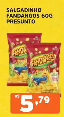 Supermercados Pague Menos Salgadinho fandangos presunto oferta