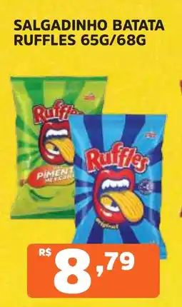Supermercados Pague Menos Salgadinho batata ruffles oferta