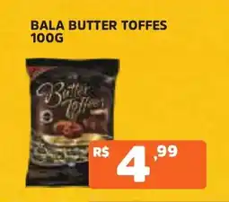 Supermercados Pague Menos Bala butter toffes oferta