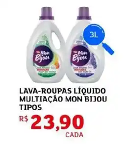 Assaí Atacadista Lava-roupas líquido multiação mon bijou tipos oferta