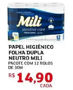 Assaí Atacadista Papel higiênico folha dupla neutro mili oferta