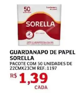 Assaí Atacadista Guardanapo de papel sorella oferta