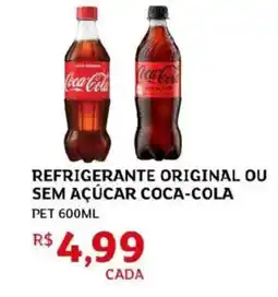 Assaí Atacadista Refrigerante original ou sem açúcar coca-cola oferta