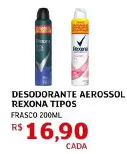 Assaí Atacadista Desodorante aerossol rexona tipos frasco oferta