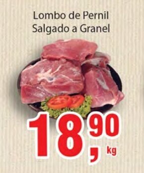 Supermercados Mundial Lombo de Pernil Salgado a granel 1kg oferta