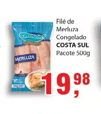 Supermercados Mundial File de Merluza Congelado Costa Sul 500g oferta