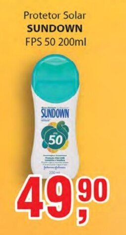Supermercados Mundial Protetor Solar Sundown FPS30 200ml oferta