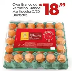 Brasão Supermercados Ovos Branco ou Vermelho Grande Mantiqueira oferta