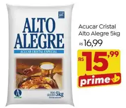 Brasão Supermercados Acucar Cristal Alto Alegre oferta