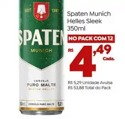 Brasão Supermercados Spaten Munich Helles Sleek oferta