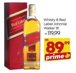 Brasão Supermercados Whisky 8 Red Label Johnnie Walker oferta