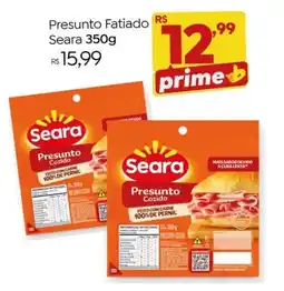 Brasão Supermercados Presunto Fatiado Seara oferta