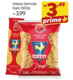 Brasão Supermercados Massa Semola Galo oferta