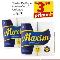 Brasão Supermercados Toalha De Papel Maxim Com 2 Unidade oferta