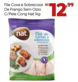 Brasão Supermercados File Coxa e Sobrecoxa De Frango Sem Osso C/Pele Cong Nat oferta