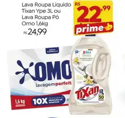 Brasão Supermercados Lava Roupa Liquido Tixan Ype ou Lava Roupa Pó Omo oferta
