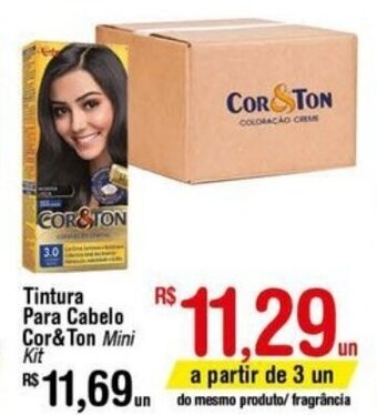 Fort Atacadista Tintura para Cabelo Cor&Ton mini kit oferta