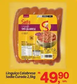 Fort Atacadista Linguiça Calabresa Sadia Curada oferta