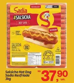 Fort Atacadista Salsicha Hot Dog Sadia Resfriada oferta
