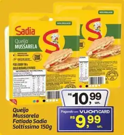 Fort Atacadista Queijo Mussarela Fatiado Sadia Soltíssimo oferta